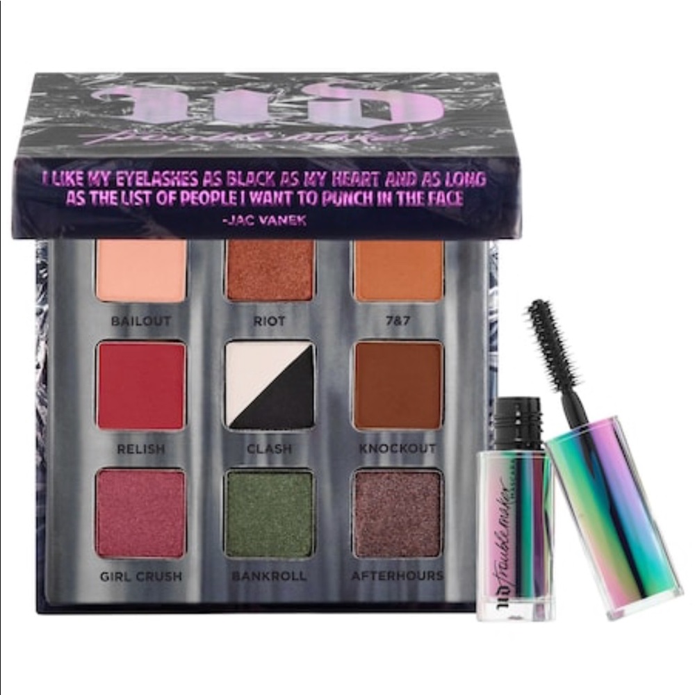 Urban Decay Troublemaker Palette and Mascara
